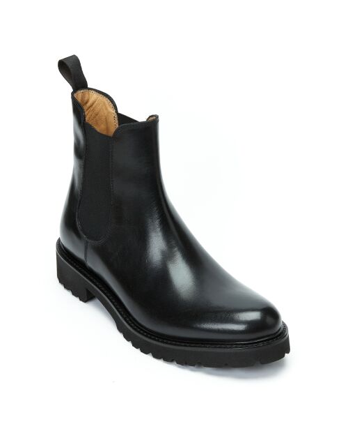 Chelsea Boots en Cuir Alizée noires