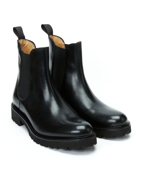 Chelsea Boots en Cuir Alizée noires