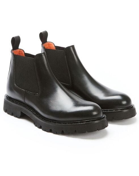 Zoe zwarte leren Chelsea-laarzen