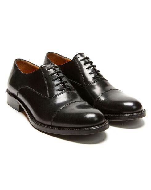 Richelieus en Cuir Marine noires