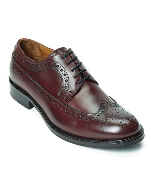 Derby Sofia in pelle bordeaux