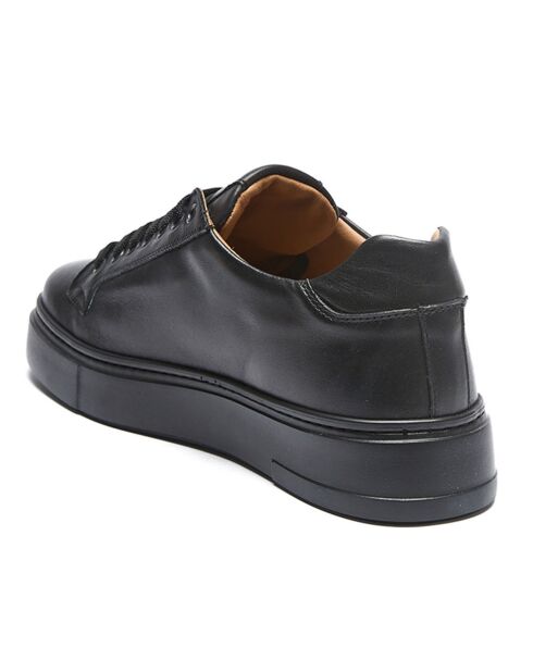 Sneakers en Cuir Paul noires