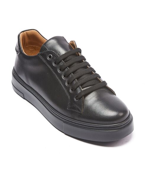 Sneakers en Cuir Paul noires