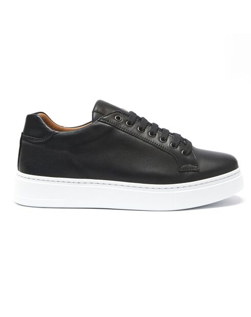 Sneakers en Cuir Paul noires