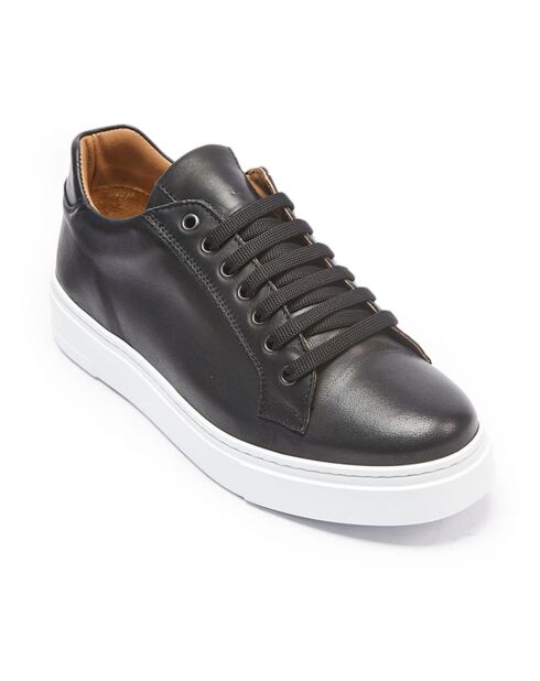 Sneakers en Cuir Paul noires