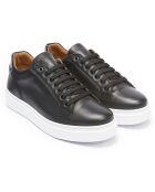 Sneakers en Cuir Paul noires