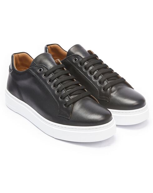 Sneakers en Cuir Paul noires