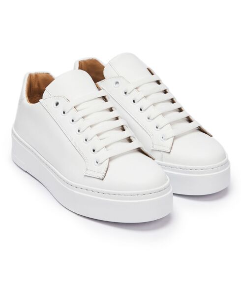 Sneakers en Cuir Paul blanches