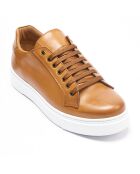 Sneakers en Cuir Paul camel