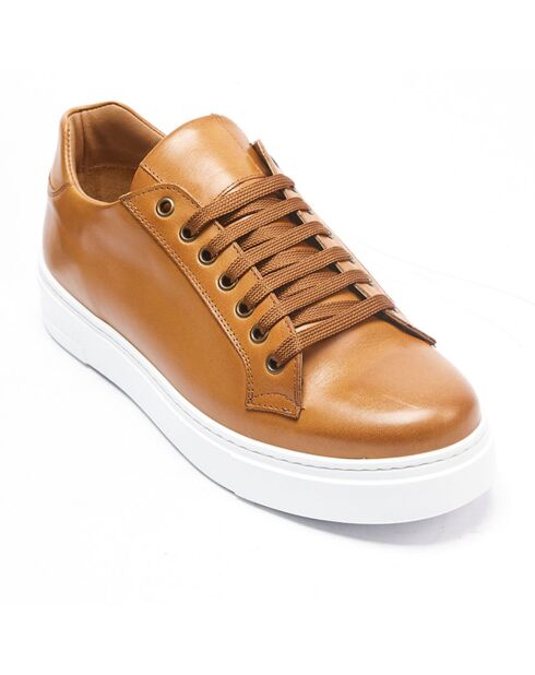 Sneakers en Cuir Paul camel