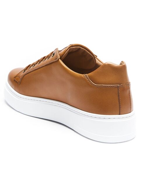 Sneakers en Cuir Paul camel