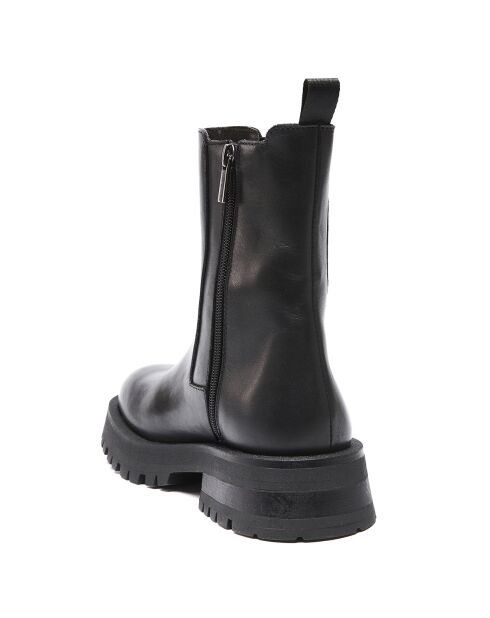 Schwarze Chelsea-Stiefel aus Leder von Marion