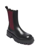 Chelsea Boots en Cuir Marion noir/bordeaux