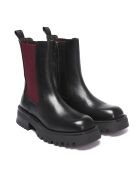 Chelsea Boots en Cuir Marion noir/bordeaux