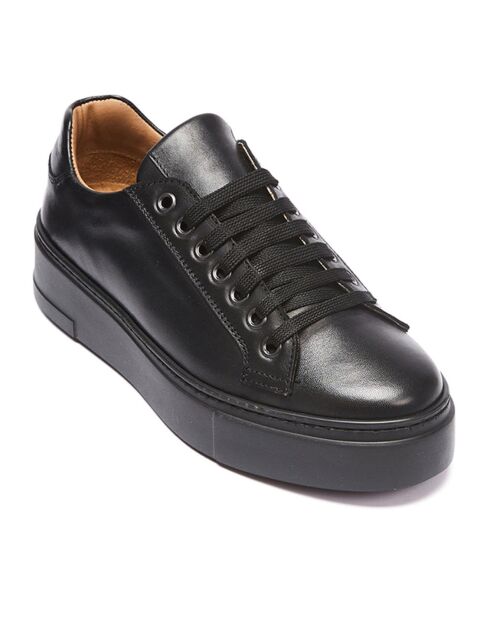 Schwarze Laure Ledersneaker