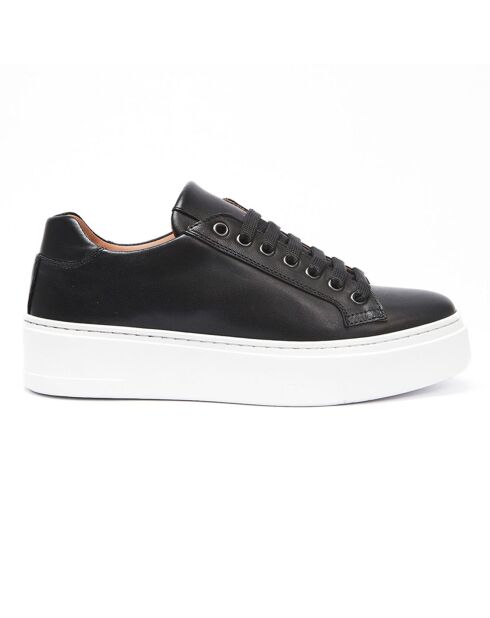 Schwarze Laure Ledersneaker