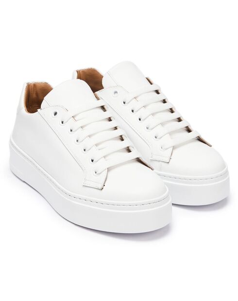 Weiße Laure Ledersneaker