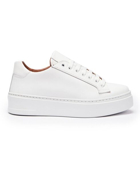 Weiße Laure Ledersneaker