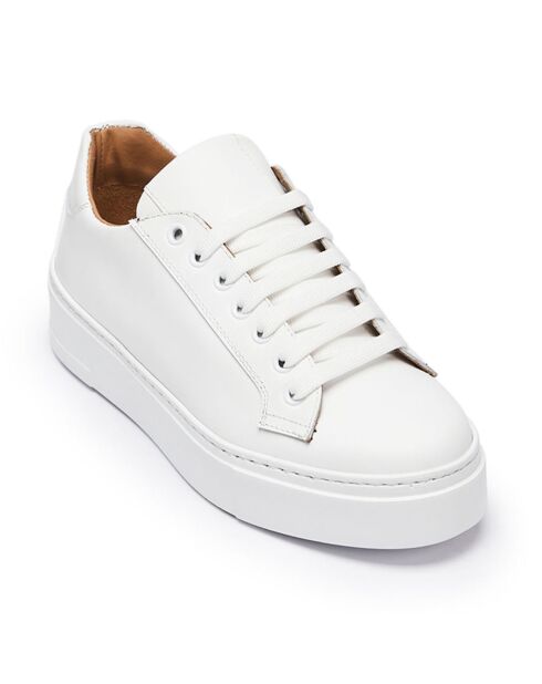 Weiße Laure Ledersneaker