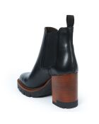 Chelsea Boots en Cuir Victoire noires - Talon 9 cm