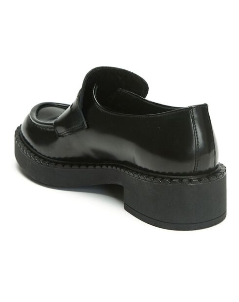 Mocassini Hortense neri in pelle