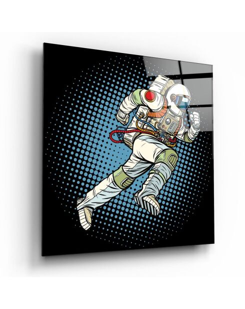 Tablero decorativo multicolor de vidrio templado Astronaut - 60x60