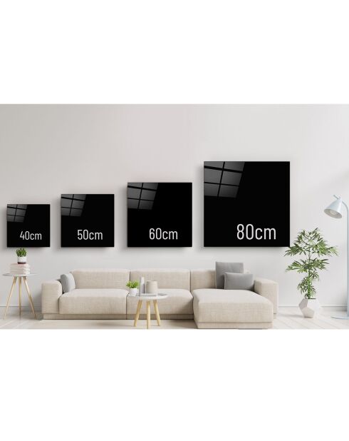 Tablero decorativo multicolor de vidrio templado Astronaut - 60x60
