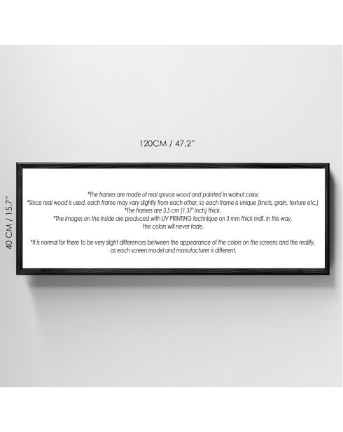 Tableau décoratif Cercle et rectangulaire multicolore - 120x40x3.5 cm