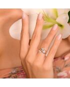 Bague Valpaiso Diamants 0.19 ct or tricolore