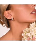 Ma Panthère Ohrringe Diamanten 1,03 ct und blaue Saphire 0,07 ct Weißgold