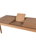 Table extensible + 4 Chaises Lucas naturel