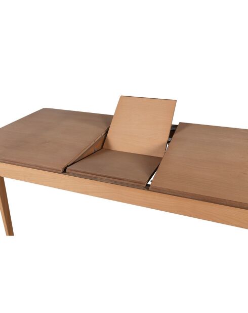 Table extensible + 4 Chaises Lucas naturel