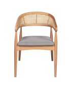 Table extensible + 4 Chaises Lucas naturel