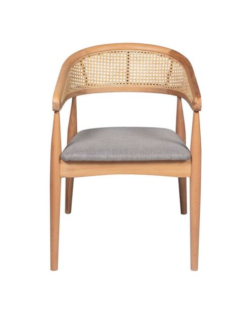 Table extensible + 4 Chaises Lucas naturel