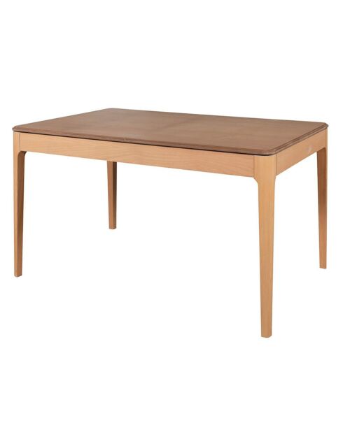 Table extensible + 4 Chaises Lucas naturel