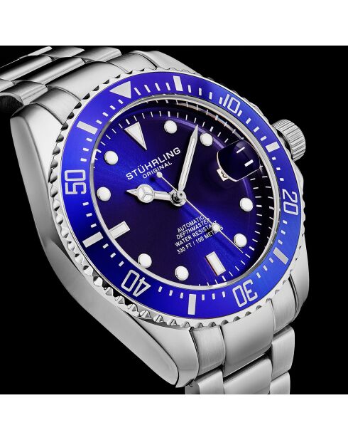 Orologio da uomo Silver Depthmaster automatico in acciaio