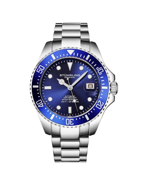 Orologio da uomo Silver Depthmaster automatico in acciaio