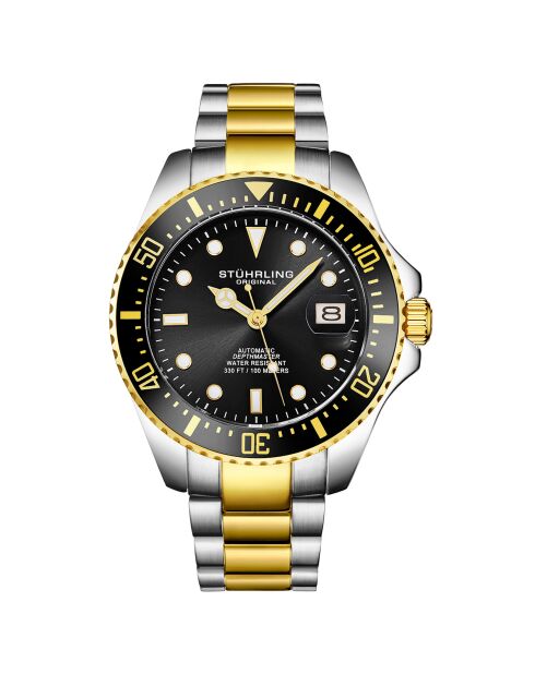 Montre Homme en Acier Automatique Depthmaster argenté/doré