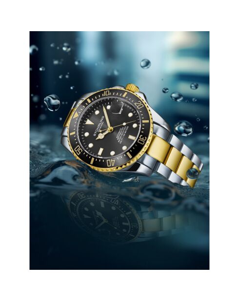 Montre Homme en Acier Automatique Depthmaster argenté/doré