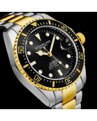 Montre Homme en Acier Automatique Depthmaster argenté/doré