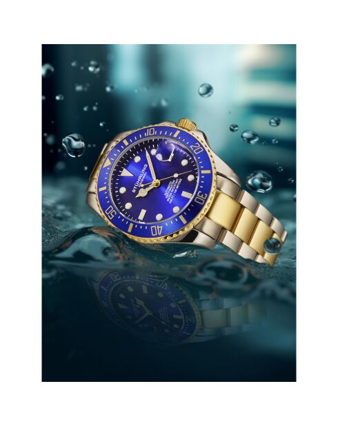 Montre Homme en Acier Automatique Depthmaster argenté/doré