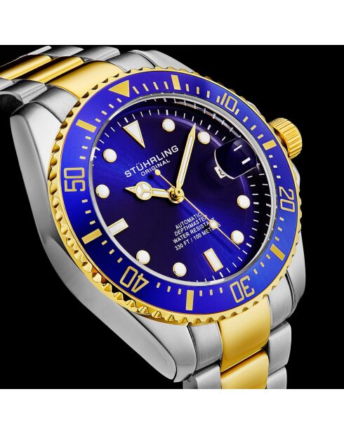 Montre Homme en Acier Automatique Depthmaster argenté/doré