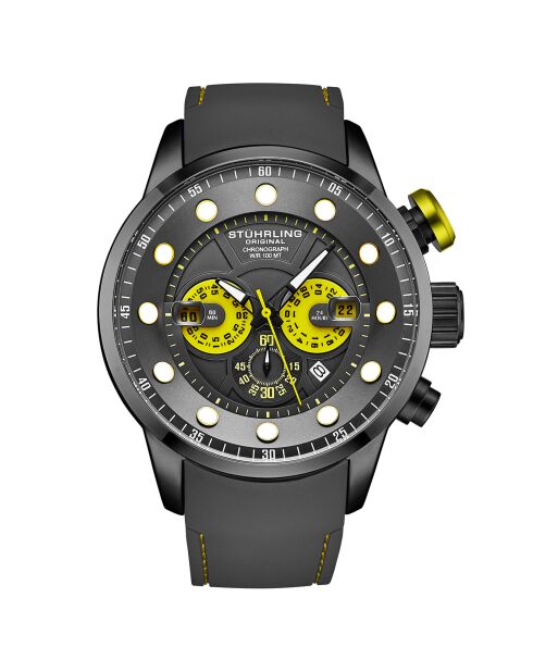 Aquatic Force Graue Silikon-Quarz-Chronograph Herrenuhr