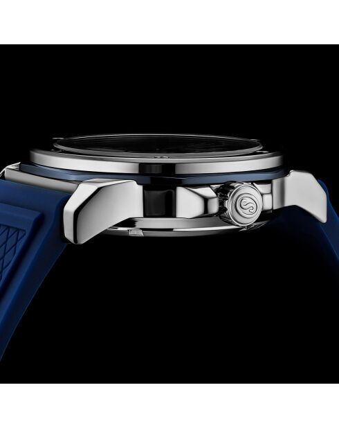 Montre Homme en Silicone Automatique Edwardian Skeleton bleue