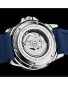 Montre Homme en Silicone Automatique Edwardian Skeleton bleue