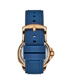 Montre Homme en Silicone Automatique Edwardian Skeleton bleue