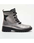 Bottines Casey argentées
