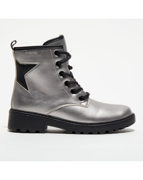 Bottines Casey argentées