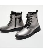 Bottines Casey argentées