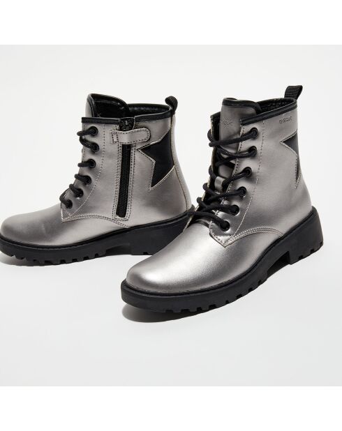 Bottines Casey argentées